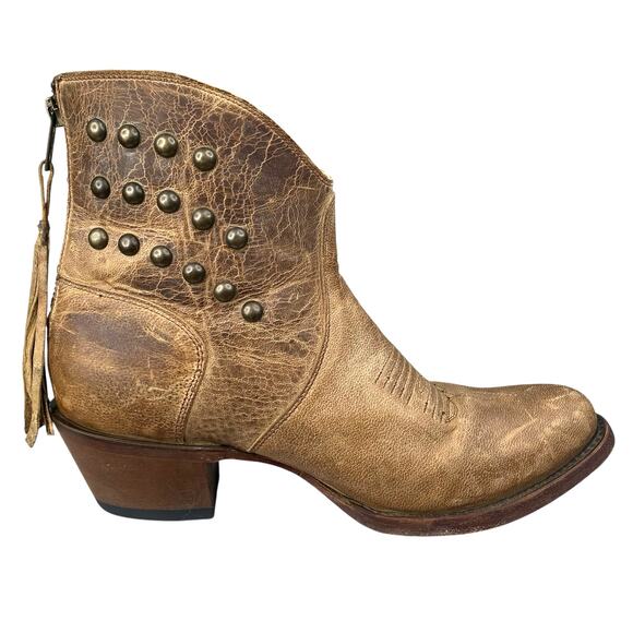 Shyanne Women’s Maisie Brown Studded Boho Western Boot Size US 6.5 - Picture 4 of 10